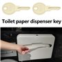 SG Store Lot de 5 clés en fer E114 E-114 pour distributeur de papier essuie-tout, papier toilette et distributeur de savon - Pli
