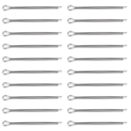 Briny River Lot de 20 goupilles fendues en acier inoxydable 304 pour hélice marine 4 x 50 mm compatibles avec Yamaha F150 F200 F