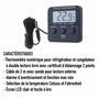 Thermomètre numérique calibré pour réfrigérateur/congélateur avec certificat d'étalonnage traçable à 2 points