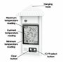 Thermomètre électronique max min avec toit.