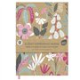 Bloc-notes A5 inspirant - Papier kraft marron - Motif floral - Recyclable
