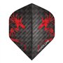 Hardcore XT 2D Holographic Dragon Extra Épais Standard Fléchettes Dart Flights - 3 Jeux par Paquet (9 Dart Vols au Total)