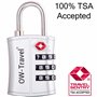 OW-Travel Cadenas TSA pour Valise. Cadenas Code 3 Chiffres ABS Antivol pour Bagages Casier Rangement Tente Camping.Bagages Combi
