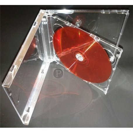 Panmer Lot de 25 boîtiers pour 2 CD Transparent 5
