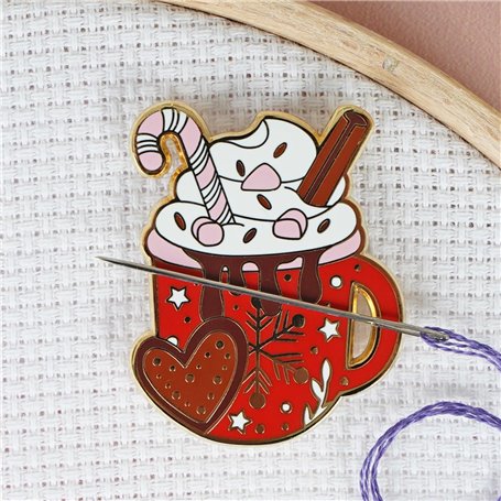 Caterpillar Cross Stitch Aiguille magnétique chocolat chaud – pour point de croix