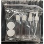 Ensemble de conteneurs liquides de voyage bouteilles anti-fuite idéales pour les shampooings gels crèmes et cosmétiques