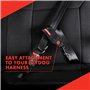 Ezydog Ceinture de sécurité pour voiture et adaptable au harnais Noir
