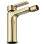 Rea ROBINET DE BIDET ARGUS GOLD Mitigeur monocommande en Laiton pour WC Toilette Salle de Bain (doré)