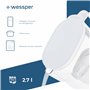 Wessper Carafe Filtrante avec Filtre, Carafe pour porte de réfrigérateur 2,7 L, Cartridges avec Charbon Actif et Résine échangeu