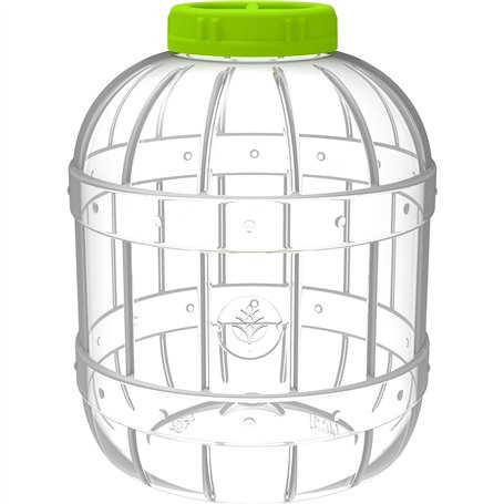 Browin 602020 Bocal multifonction en PET anti-éclats avec bouchon à vis 10 l – Pour produits de conserve