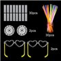 DERAYEE Bracelet Fluorescent Lumineux,30 Pièces Baton Lumineux pour Enfants Adultes Décoration Anniversaire Mariage Fêtes