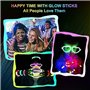 DERAYEE Bracelet Fluorescent Lumineux,30 Pièces Baton Lumineux pour Enfants Adultes Décoration Anniversaire Mariage Fêtes