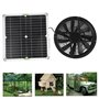 FOLOSAFENAR Kit de Ventilateur Solaire 100 W , Ventilateur Solaire Puissant et Climatiseur à énergie Solaire pour L'extérieur ,