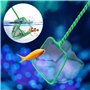 2 pièces Carré Épuisette Filet de Pêche Epuisette Aquarium Petit Filet de Pêche avec Poignée en Plastique pour Aquariophilie Poi