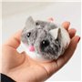 Souris à corde vibrante interactive en peluche pour chats, chatons, animaux domestiques Katzenspielzeug avec Katzentunnel