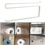 Support pour Porte Essuie-Tout, Sans Perçage Porte Rouleau Papier de Cuisine sous Étagère Placard de Cuisine Support Papier Toil