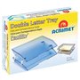 Acrimet Facility Bac à Courrier à 2 Niveaux/Charge Latérale A4, Organiseur de Bureau, en Plastique (Couleur Gris Fumé)