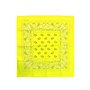 OUTLETISSIMO® BANDANA JAUNE FLUO CARRÉE 100% COTON PAISLEY PIRÉE COFFON SPORT SOUS CASQUE