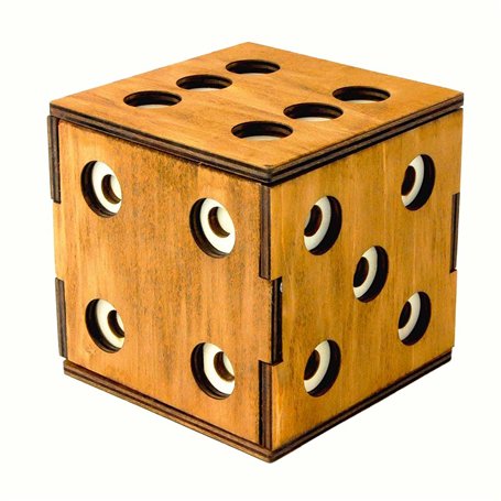 Logica Jeux Art. Coffret Cube Énigmatique - Casse-Tête en Bois - Coffret Secret - Difficultè 5/6 Incroyable - Collection Leonard