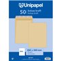 Unipapel Lot de 50 enveloppes en papier kraft 90 g 260 x 360 mm avec bande autocollante en silicone Autodesk Ouverture supérieur