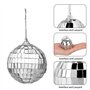 DQZSY Lot de 6 boules disco de 5,1 cm à suspendre pour décoration de bar, fête, mariage, sapin de Noël et festivals de musique