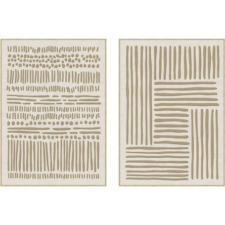 Cadre Home ESPRIT Blanc Beige Urbaine 103 x 4