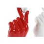 Figurine Décorative Home ESPRIT Blanc Rouge Main 12 x 8,5 x 26 cm (2 Unités)