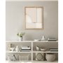 Cadre Home ESPRIT Blanc Beige Naturel Moderne Scandinave 40 x 3,8 x 50 cm (2 Unités)