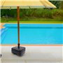 Pied Well Home pour parasol 45L en Polypropylène Anthracite