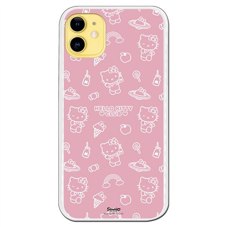 Personalaizer Coque pour iPhone 11 - Hello Kitty Patron Sobre Rosa