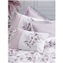 Parure de lit - 1 housse de couette 220 x 240 cm + 2 taies d'oreiller 60 x 60 cm - 100% coton ranforcé - Lilas