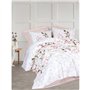 Parure de lit - 1 housse de couette 220 x 240 cm + 2 taies d'oreiller 60 x 60 cm - 100% coton ranforcé - Beige