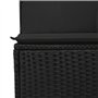 vidaXL Salon de Jardin avec Coussins 13 pcs, Canapés de Terrasse, Ensemble de Meubles d'Extérieur Patio, Moderne, Noir Résine Tr