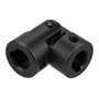 Oumefar Joint universel 12mm ID accouplement d'arbre à joint en U avec croisillon de connecteur de moteur rotatif de rainure de 