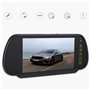 Elprico Rétroviseur de Voiture 7 Pouces, écran Couleur LCD HD 800 x 480 Moniteur MP5 de Voiture Moniteur à Gradation Automatique