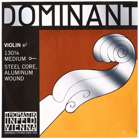 Thomastik-Infeld cordes de violon Dominant âme en nylon 1/4 E Alu. 130