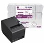 Rouleaux thermiques 80mm x 80m x 12mm – Bobine papier thermique pour caisse enregistreuse avec imprimante de ticket - Rouleau th