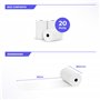 SWIPARO - Rouleaux thermiques 80mm x 80m x 12mm – Bobine papier thermique pour caisse enregistreuse avec imprimante de ticket -