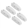 Kuuleyn 5 PCS Porte Catch Holders, Loquet De Porte Catch Holder Pour RV Camping Car Camper Traile Voyage Bagages - Blanc