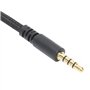 Câble Casque 3,5 Mm Portable, Câble Audio Mâle à Mâle avec Contrôle du Volume Muet en Ligne Casque de Jeu Détachable Fil de Remp