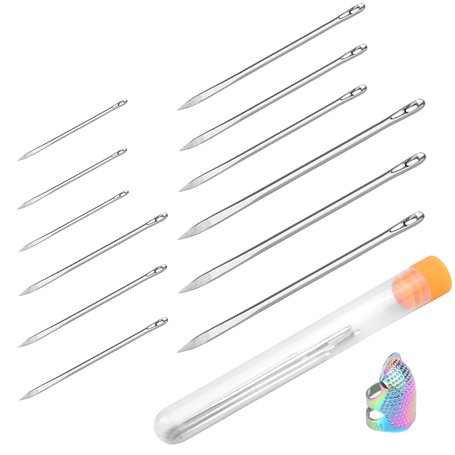 Lot de 14 aiguilles à coudre pour cuir