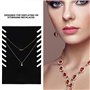 SALUTUYA Support de Présentoir de collier, Porte chevalet à colliers multiples Organisateur de bijoux en planche Collier Titulai