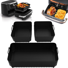 Moule Air Fryer, 3PCS Accessoire Air Fryer pour Ninja Air Fryer 10.4L AF500EU, Moule Silicone Air Fryer pour Ninja Foodi Flex 10