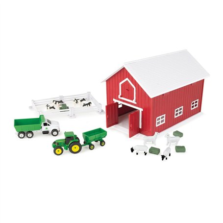 John Deere Jouet Britains 24 pièces avec Animaux de la Ferme