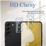 [3+3 Pièces] Verre Trempé pour Samsung Galaxy S22 Plus, 3 Pièces Dureté 9H Vitre Protection Écran avec 3 Pièces Caméra Arrière P