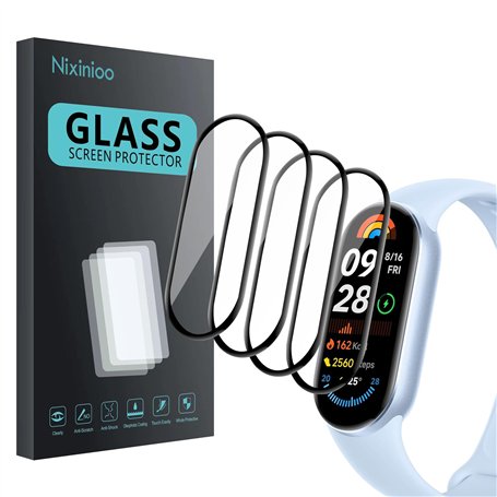 [4 Pièces] Protection Écran Compatible avec Xiaomi Smart Band 9