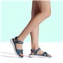 DREAM PAIRS Sandales de Sport pour Femmes Confortable et Légères Sandale de randonnée d'été Décontractées,Size 36.5,Bleu/Foncé,Q