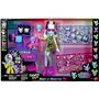 Monster High Coffret Création de Petits Monstres avec poupée Frankie Stein, Plus de 30 éléments et Meubles de Laboratoire, JBF18