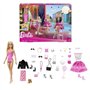 Barbie - Calendrier de l'Avent - Avec 24 pieces et accessoires - Barbie - JFL63