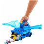 Hot Wheels Transporteur 2 en 1 Dragons City avec 2 transporteurs Dragons et 2 Voitures Miniatures, Un Grand Dragon et Un Dragon